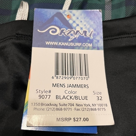 NWT Kanu Surf Mens Competition Jammers Swim Suit  size 32 - Picture 3 of 5